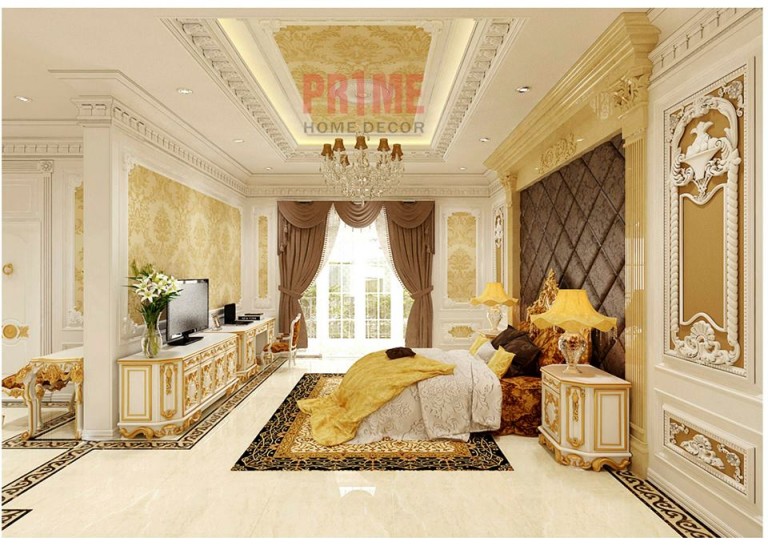 Chiêm ngưỡng những món đồ nội thất phòng ngủ dát vàng kiêu sa